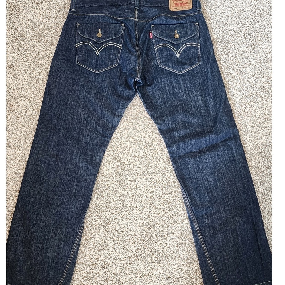 Levi's 514 Big POCKET denim Jeans. Streetwear Skater Grunge Y2K Stacked RETRO
